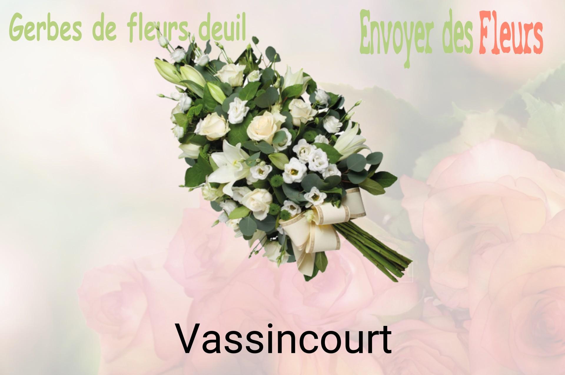 Gerbe de fleurs de deuil livrée à Vassincourt